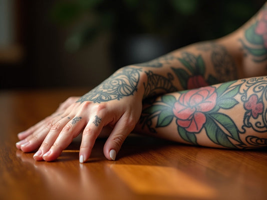 Découvrez nos produits adaptés aux peaux tatouées