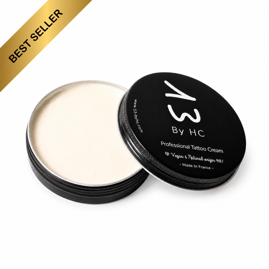 Crème tatouage naturelle & vegan 13 By HC 50 ml-Pot Aluminium recyclable 100 %