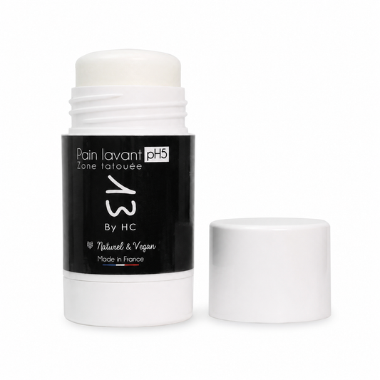 Mieux que le pH neutre ! "savon" Pain lavant  pH5  tattoo pour entretien quotidien.